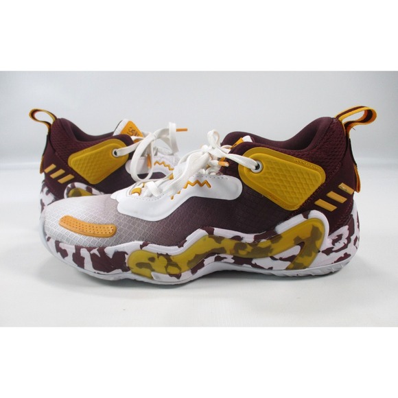 Adidas D.O.N. Issue 3 Mens Size 8 Arizona State Sun Devil Basketball Shoes - Picture 3 of 9